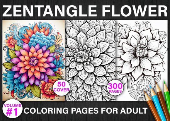 Download 300+ Zentangle Flower Coloring Pages - Coloring page Collection