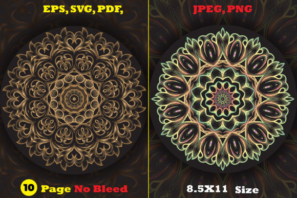 Download Monochrome Circles Mandala Coloring Page - Coloring page Collection