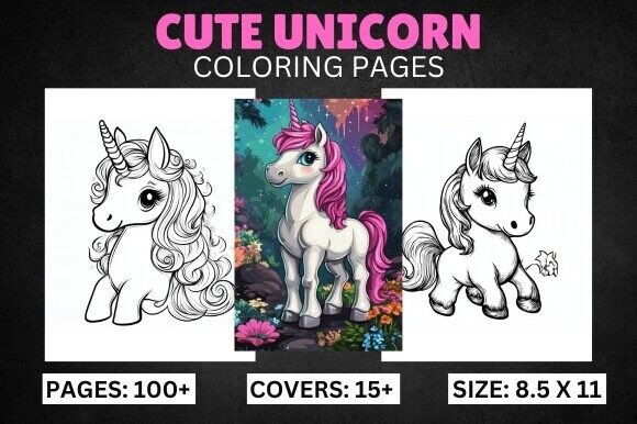 Download 100 Cute Unicorn Coloring Pages for Kids - Coloring page Collection