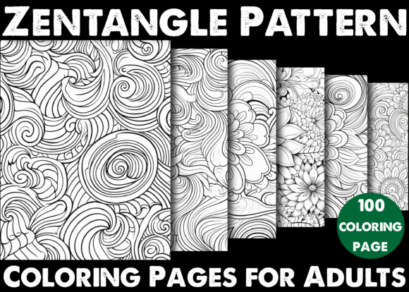 Download 100 Zentangle Pattern Coloring Pages - Coloring page Collection