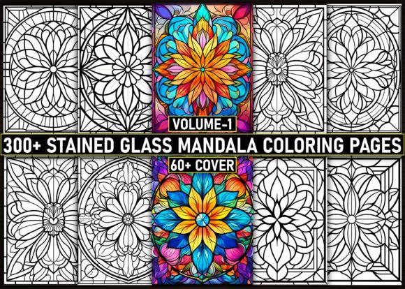 Download 300 Stained Glass Mandala Coloring Pages - Coloring page Collection