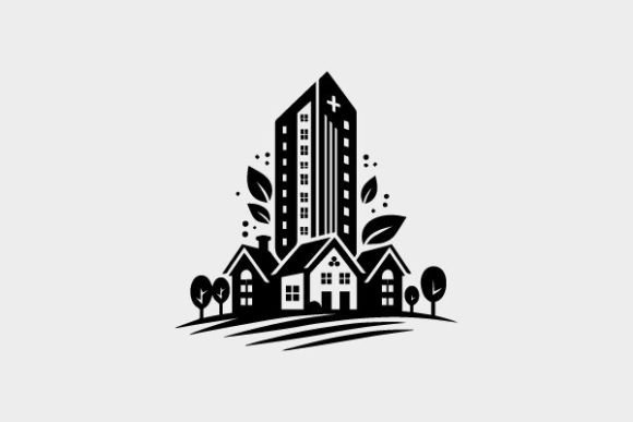 Download House Icon Coloring Page Black and White - Coloring page Collection