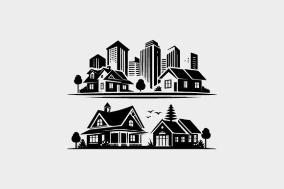 Download House Icon Coloring Page Black and White - Coloring page Collection