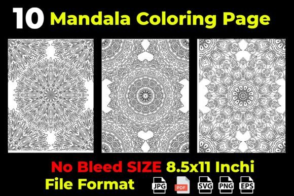 Download Adult Monochrome  Mandala Coloring Page - Coloring page Collection