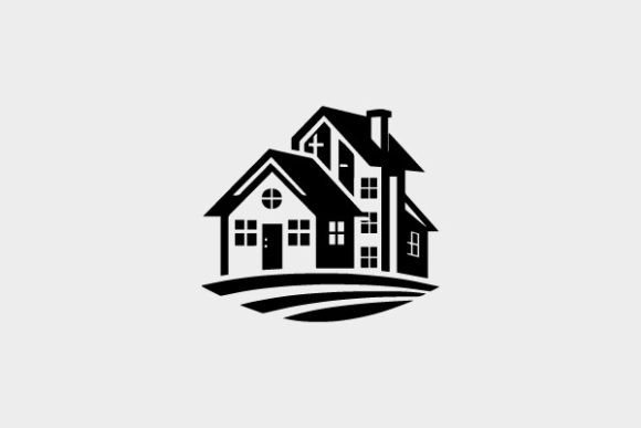 Download House Icon Coloring Page Black and White - Coloring page Collection