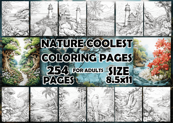 Download Nature Coolest Coloring Pages for Adults - Coloring page Collection