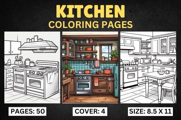 Download Kitchen Coloring Pages for Adults - Coloring page Collection