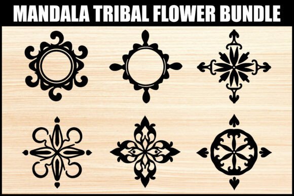Download Elegant Tribal Mandala Flower Set - Tribal Collection
