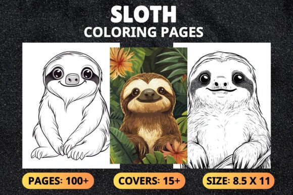 Download Sloth Coloring Pages for Kids - Coloring page Collection